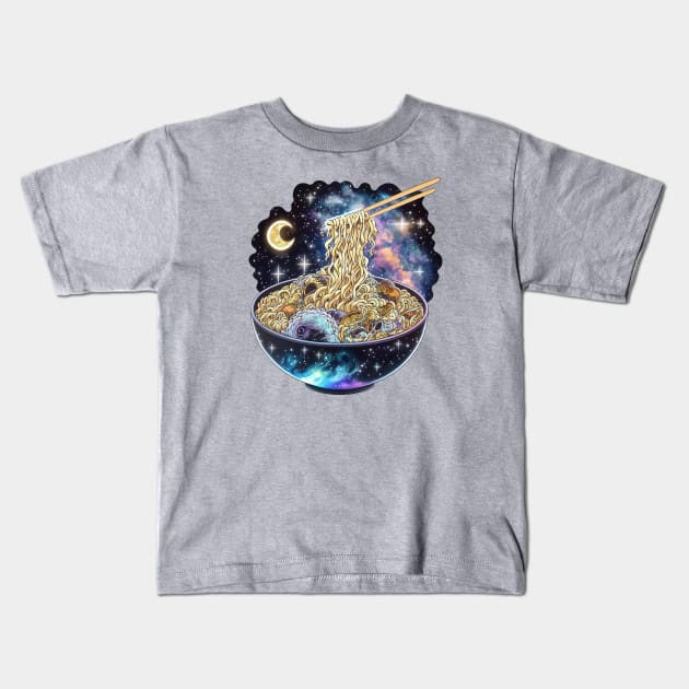 Space Ramen Kids T-Shirt by neomon